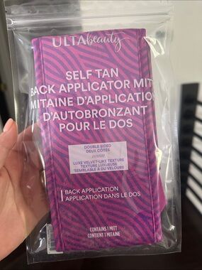 Ulta Beauty Self-Tan Back Applicator Mitt - Pink and Purple Zebra